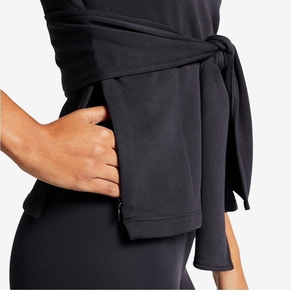 NIKE Women's Studio Short Sleeve Wrap Top - Picture 4 of 8